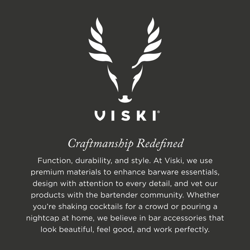 Viski Gold Heavyweight Cocktail Shaker, Stainless Steel Drink Mixer, with Bar Strainer, Professional Shaker for Martini and Margarita, Gold Polished Finish, 16.5 oz - Image 5